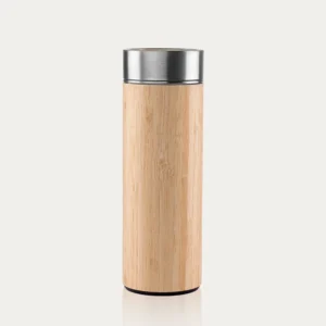Bamboo Water Bottle with Stainless Steel Flask & Tea Strainer | Leak-Proof Eco-Friendly Bamboo Bottle for Daily Hydration