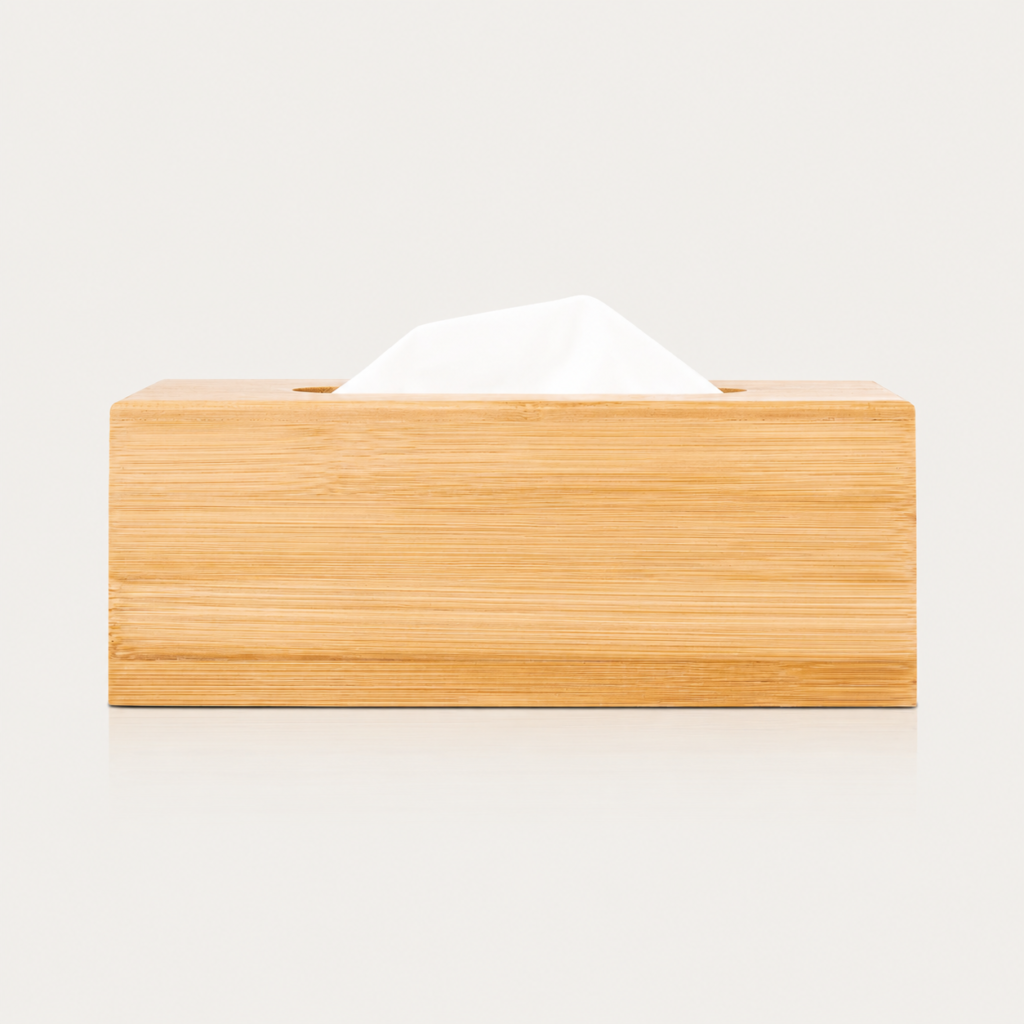 Bamboo Tissue Box – Hotel Amenities & Sustainable Tissue Holder