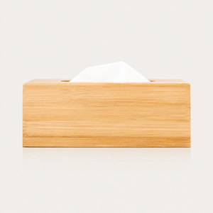 Bamboo Tissue Box – Hotel Amenities & Sustainable Tissue Holder