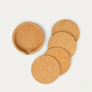 Cork Coaster Set - Hotel Amenities & Table Protection Set