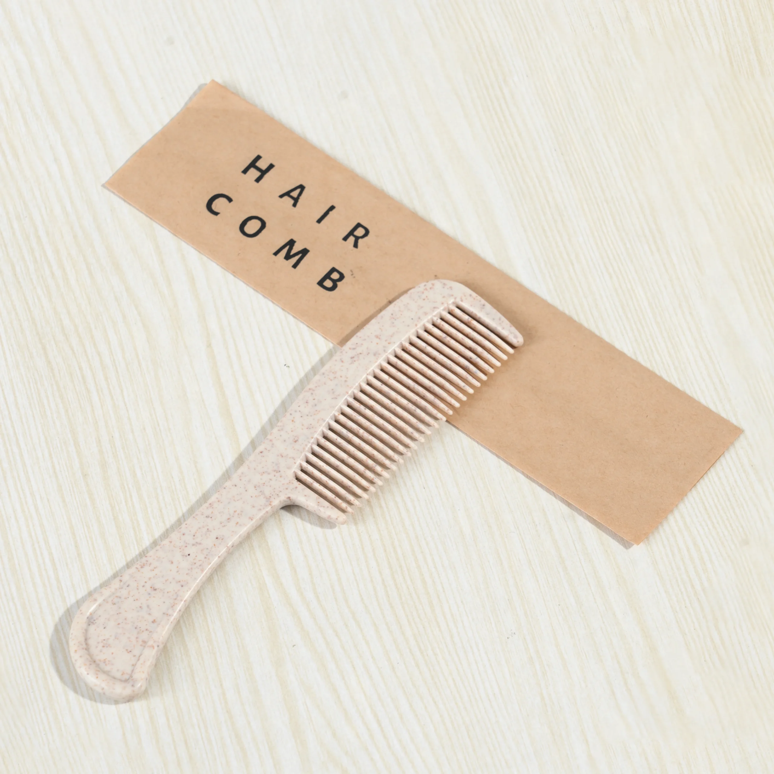 Wheat Straw Hair Comb | Sustainable Hotel Amenities for Guest Grooming - Image 2
