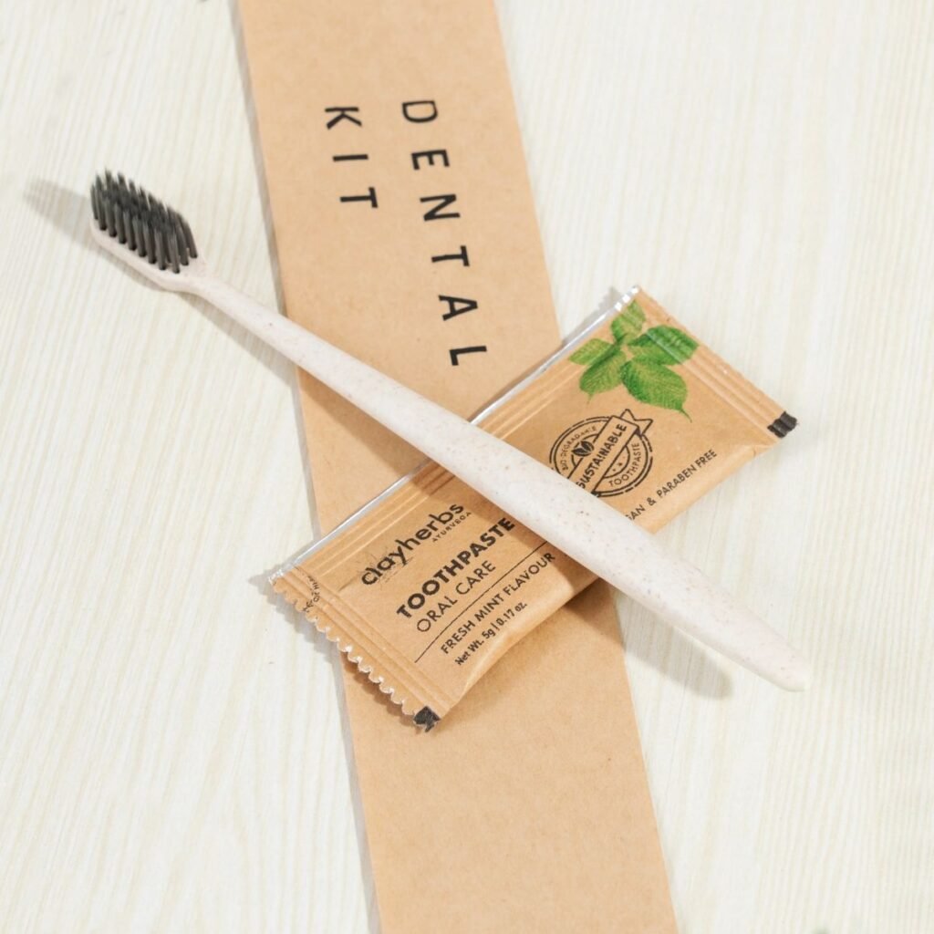 Wheat Straw Dental Kit | Sustainable Oral Care for Resorts & Hotels