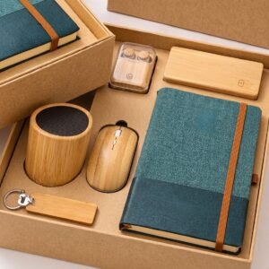 Eco Tech Gift Set with Compact Speaker and Power Bank | Key Ring