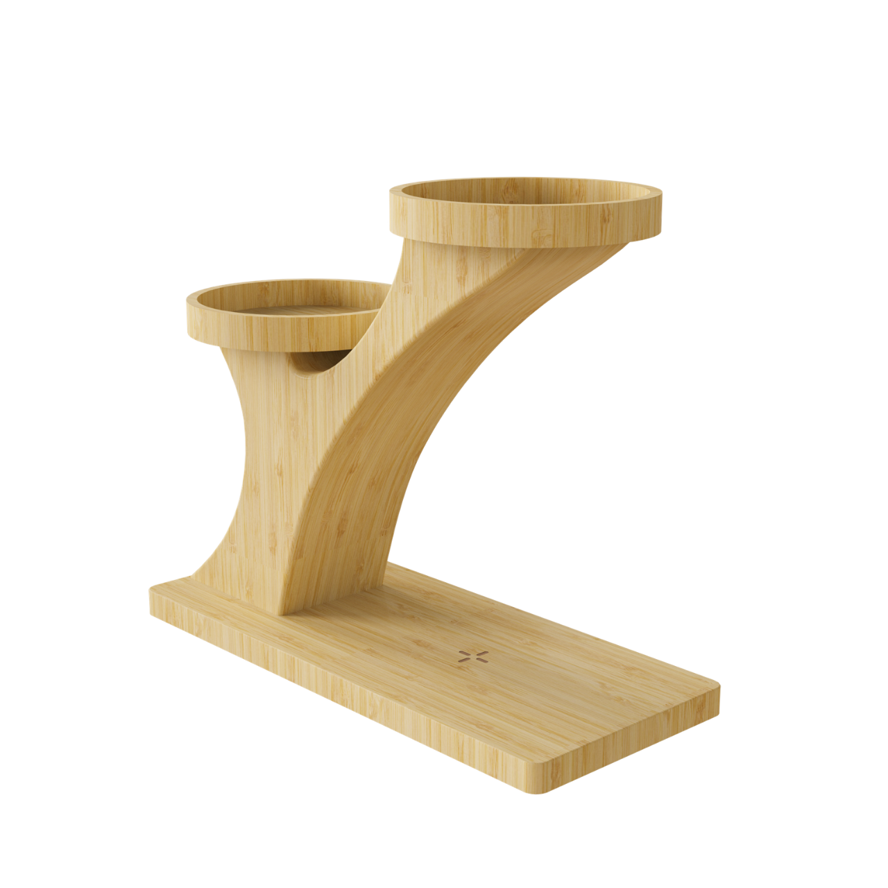 Plant Holder Bamboo Wireless Charger - Image 3