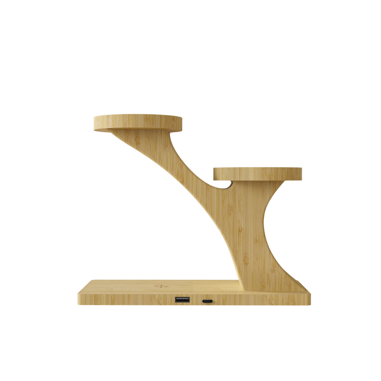 Plant Holder Bamboo Wireless Charger - Image 4