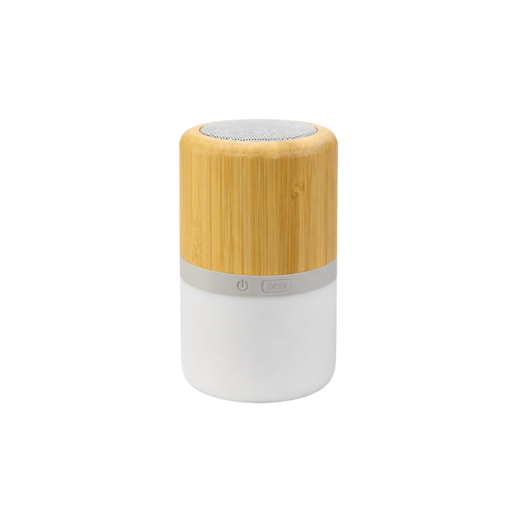 Bamboo Bluetooth Speaker with LED Ambient Light