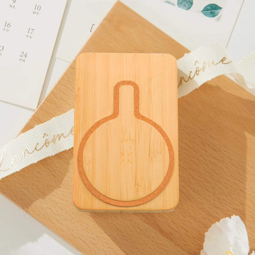 Magsafe Bamboo Power Bank With Wireless Charger