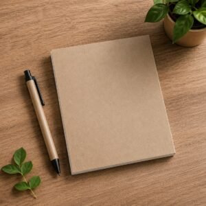 Eco-Friendly Unlined Bamboo Paper Notepad